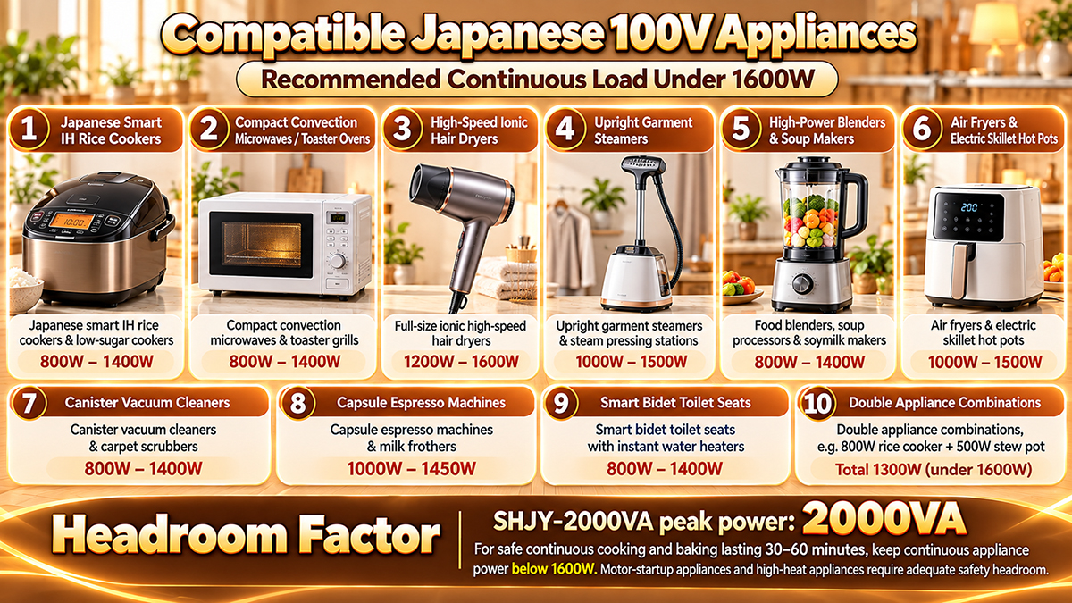 SHJY-2000VA N20003 220V to 100V Using electrical appliances SHJY-2000VA N20003 220V to 100V Using electrical appliances