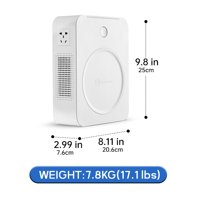 The 3000VA step-up voltage converter converts 110V to 220V so that appliances requiring 220V can be used in areas with 110V such as the United States.