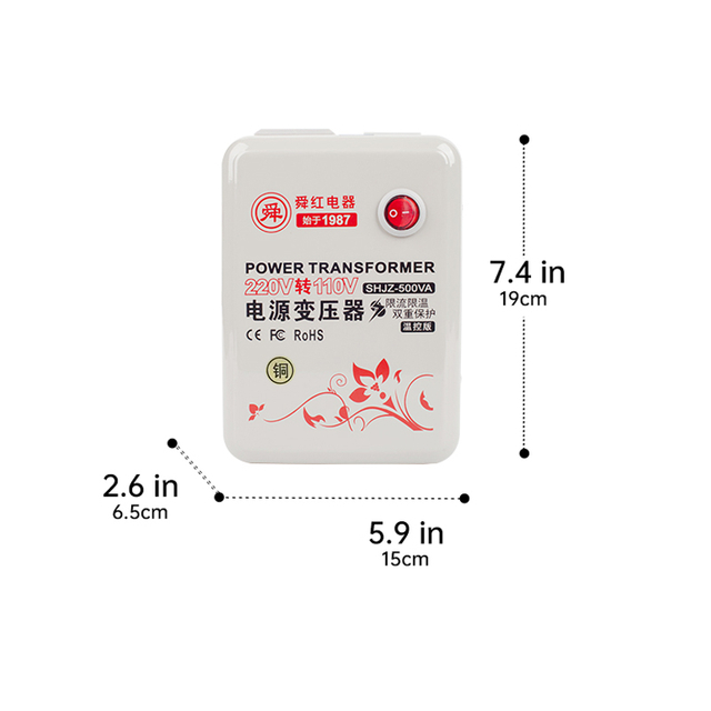 "Crossing Voltage Barriers: Household Pure Copper 500W Transformers Make It Easy for US Appliances To Use in 220V Regions"