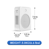 The 500VA copper step-up voltage converter converts 100V to 220V, allowing European appliances to work properly in 100V areas such as Japan.