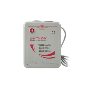 The 2000W voltage converter accurately switches 110 to 220 volts, ensuring that European appliances are used in the United States