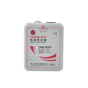 Shunhong 220V to 100V Step Down Voltage Transformers & Converters (500VA - 3000VA TM Series ) for Japanese Appliances