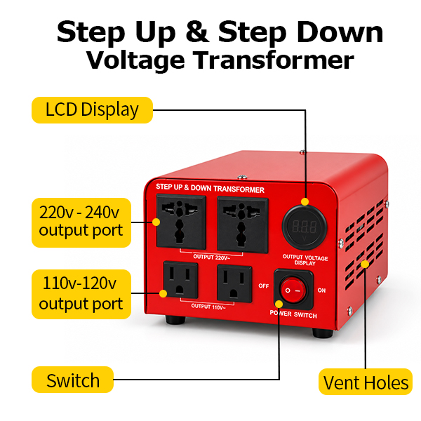 1000va Step-upstep-down transformer