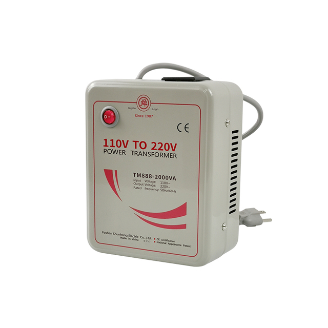 Shunhong TM888-2000VA Convertisseur de tension &eacute;l&eacute;vateur 2000 W 110 V &agrave; 220 V