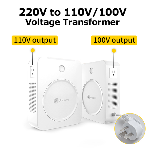 Sortie de conversion de tension abaisseur SHJY-500VA 110V et 100v, design Simple mais &eacute;l&eacute;gant